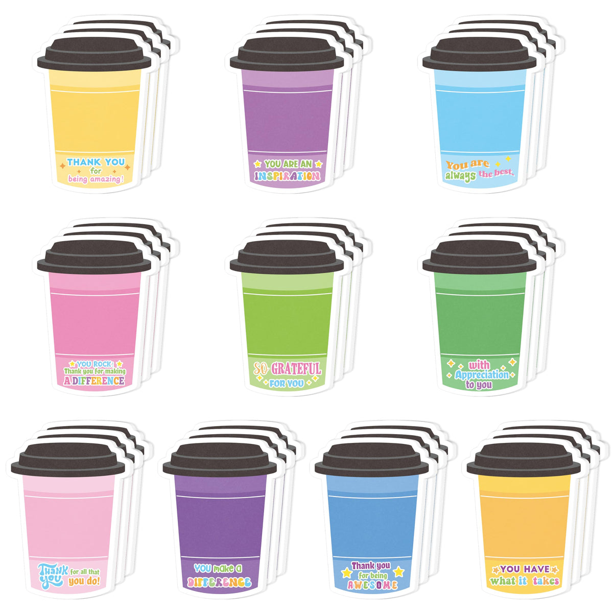 Xqumoi 30 Pack Ice Cream Sticky Notes Summer Office School Class Supplies