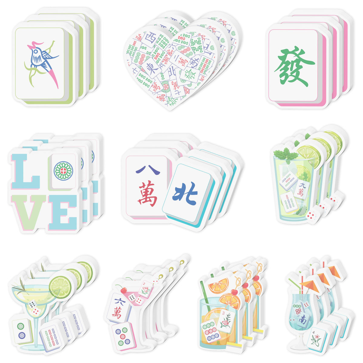 CJiangpo 30Pcs Marshmallow Sticky Notes Pads 600 Sheets Self Stick Notepad