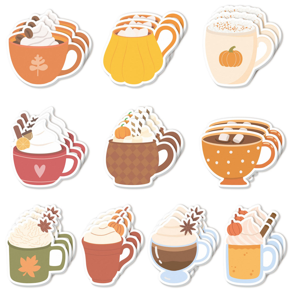 CJiangpo 30Pcs Marshmallow Funny Sticky Notes Pads Camping Party Favors