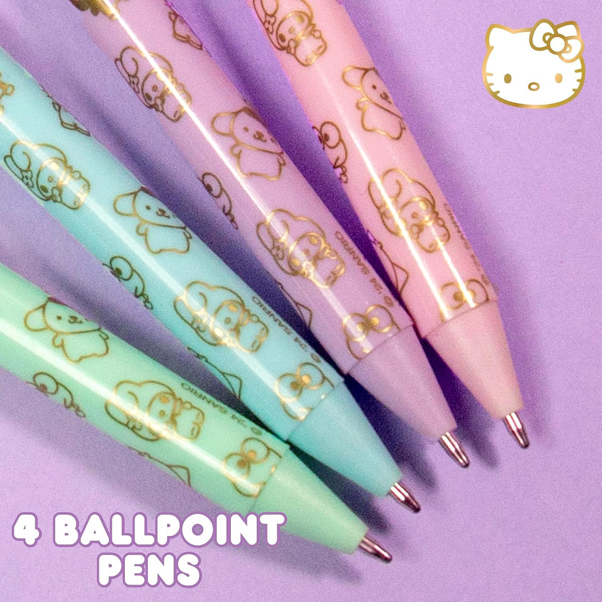 Horizon Group USA 4-Piece Pen Set, Hello Kitty and Friends
