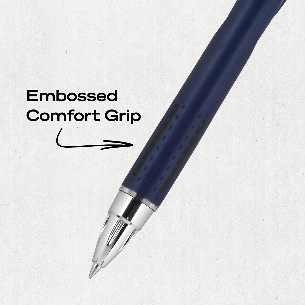 uniball™ Jetstream RT Ballpoint Pens, Black Ink, 0.7mm Fine Point, 3 Count