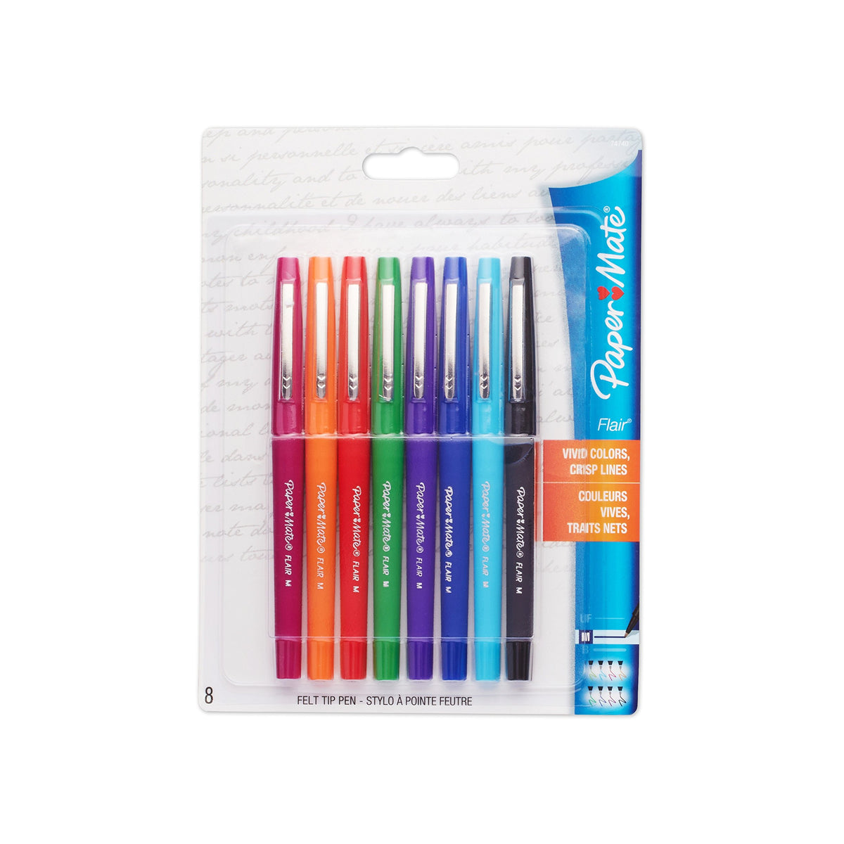 Paper Mate Flair Felt Tip Pens, Medium Point (0.7mm), Limited Edition Candy Pop Pack, 6 Count