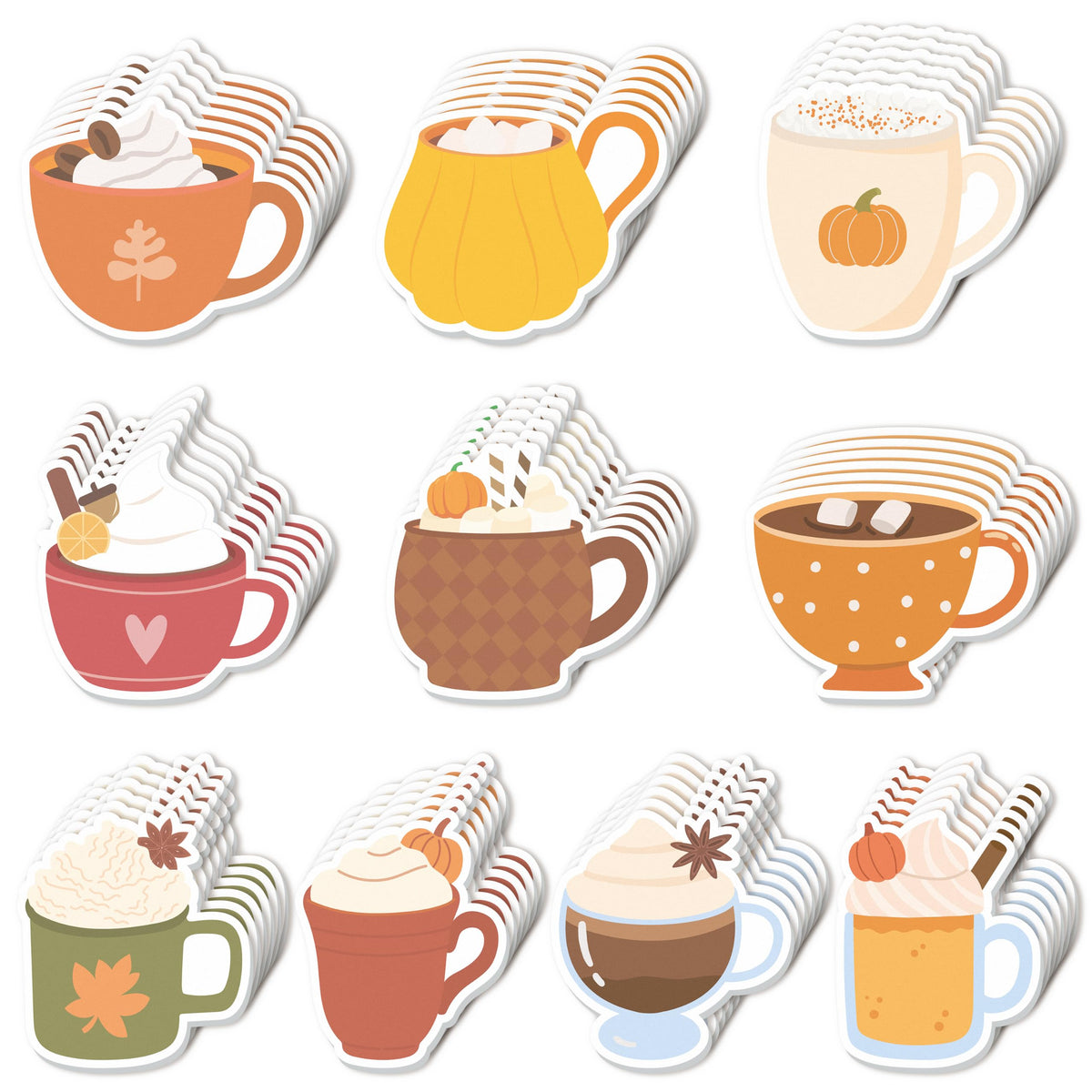 CJiangpo 30Pcs Marshmallow Funny Sticky Notes Pads Camping Party Favors