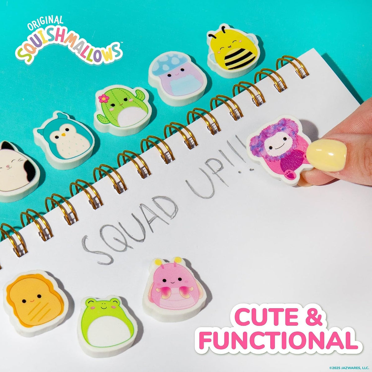 Original Squishmallows Mini Eraser Set, 25 Small Squishmallows Erasers, Cute School Supplies, Cute Stationery Supplies, Fun Office Supplies, Kids Journal Accessories, Sketch Journal Stationery