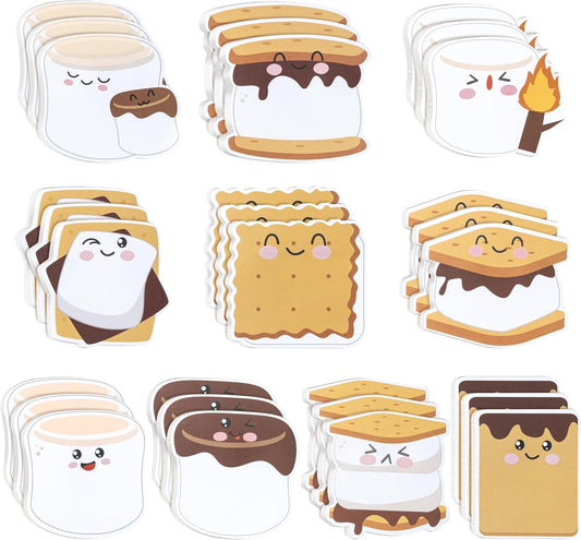 CJiangpo 30Pcs Marshmallow Sticky Notes Pads 600 Sheets Self Stick Notepad