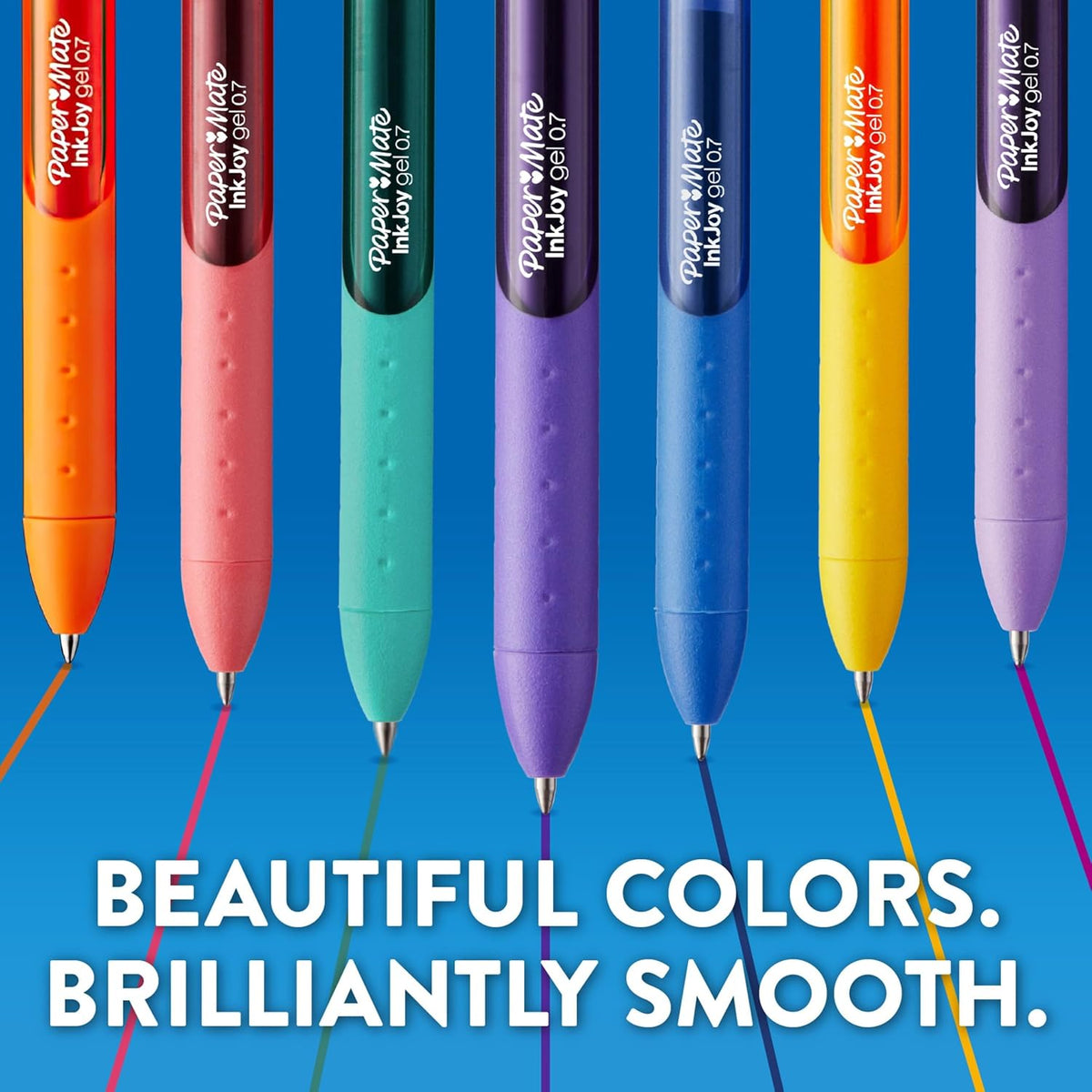 Paper Mate InkJoy Gel Pens, Candy Pop Special Edition, Medium Point (0.7mm), Retractable, Assorted Colors, 4 Count - Fun Office Supplies, Writing, Journaling