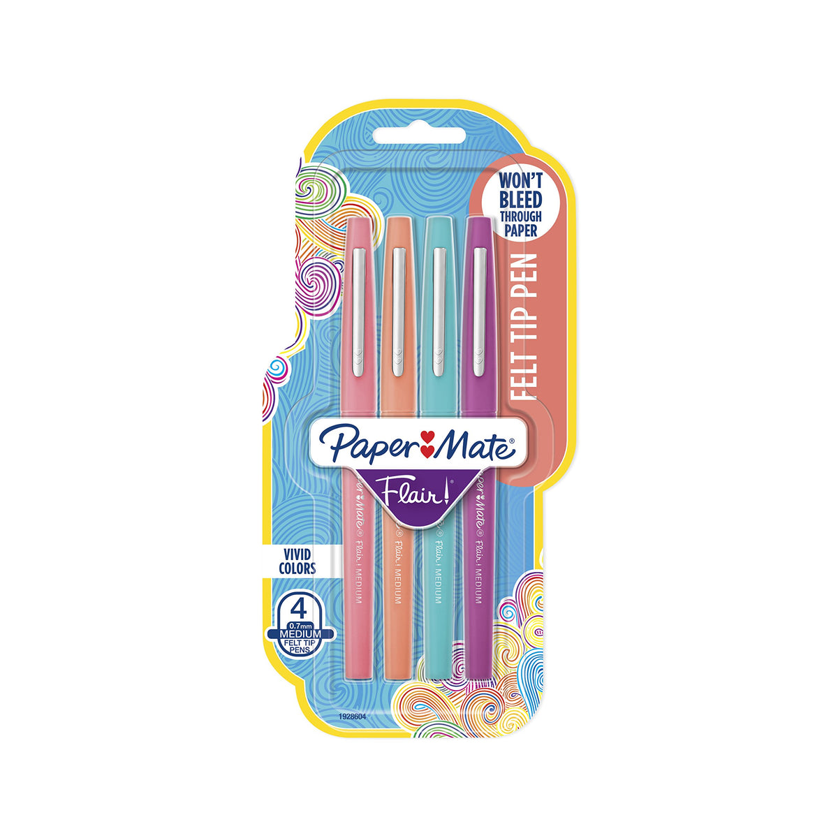 Paper Mate Flair Felt Tip Pens, Medium Point (0.7mm), Limited Edition Candy Pop Pack, 6 Count