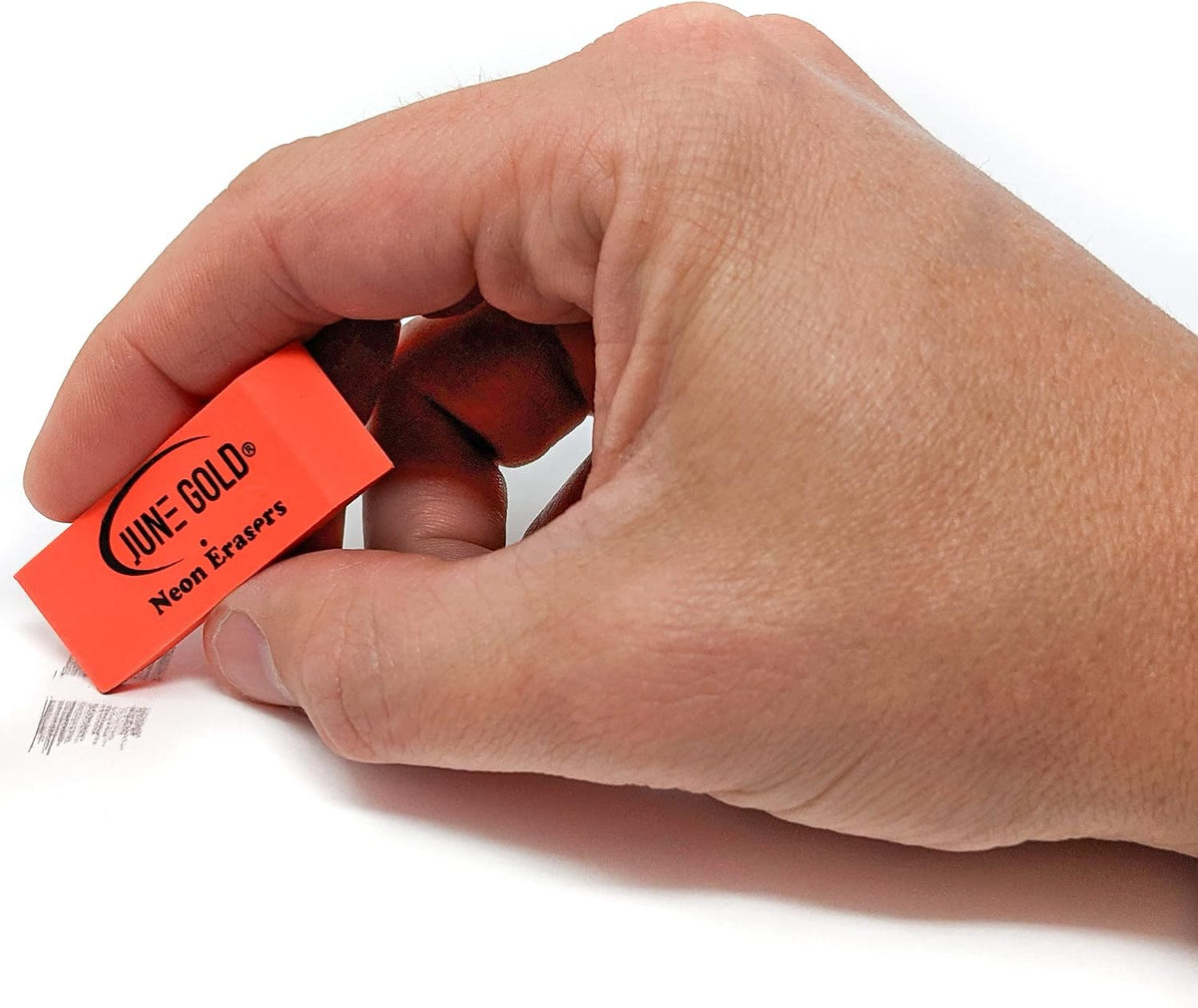 June Gold 28 Neon Colored Rubber Erasers