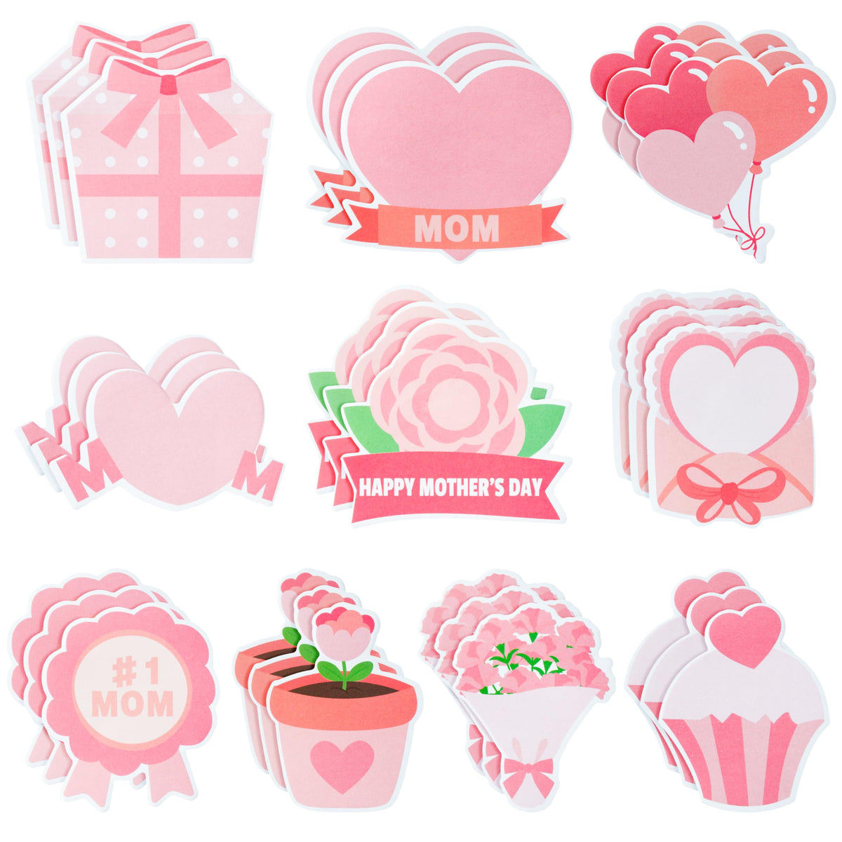 Xqumoi 30 Pack Ice Cream Sticky Notes Summer Office School Class Supplies