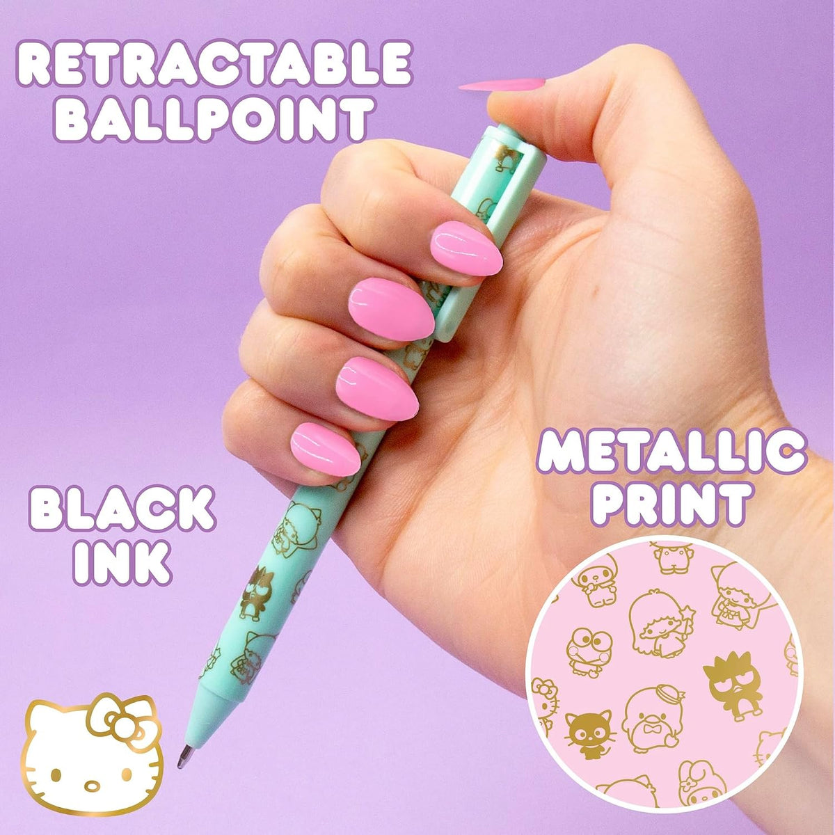Horizon Group USA 4-Piece Pen Set, Hello Kitty and Friends