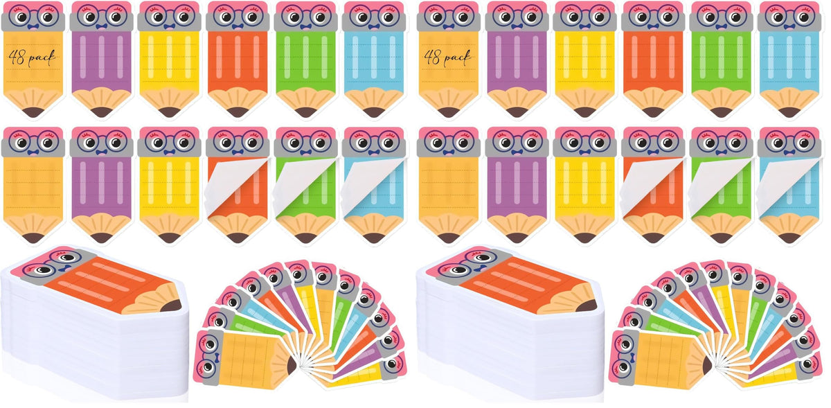48 Pads 1440 Sheets Composition Notebook Sticky Notes Teacher Note Pads Back to School Supplies Gifts Self Adhesive Memo Pad Cute Gifts for Students Classroom