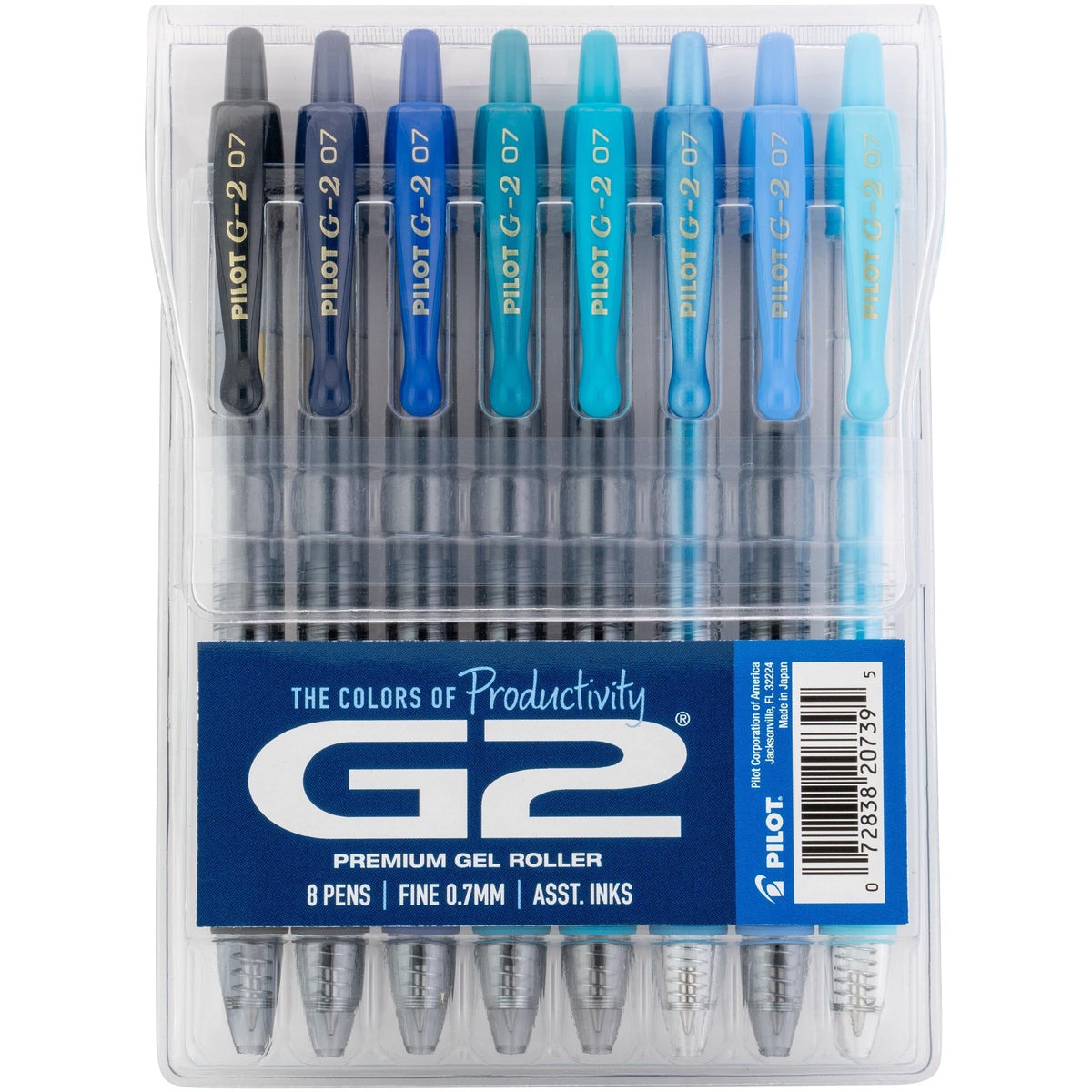 PILOT G2 Premium Gel Roller Pens, G2 Boost Pink, Fine Point 0.7mm, 8-Pack