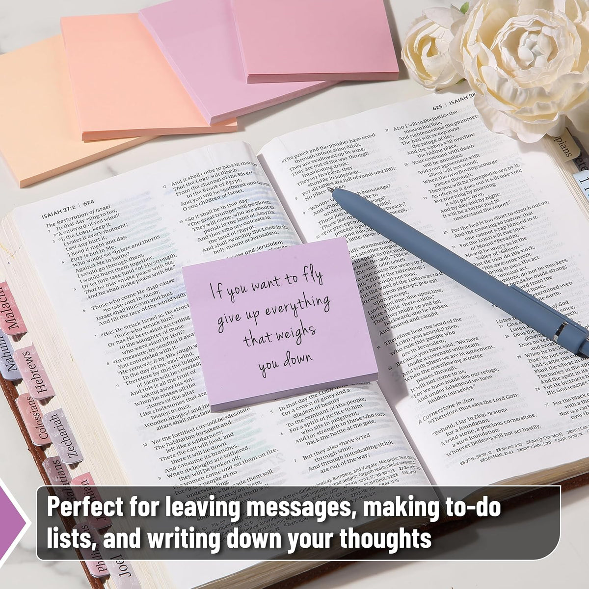 Mr. Pen- Sticky Notes, 3"x3", 12 Pads, 600 Sheets, Colorful