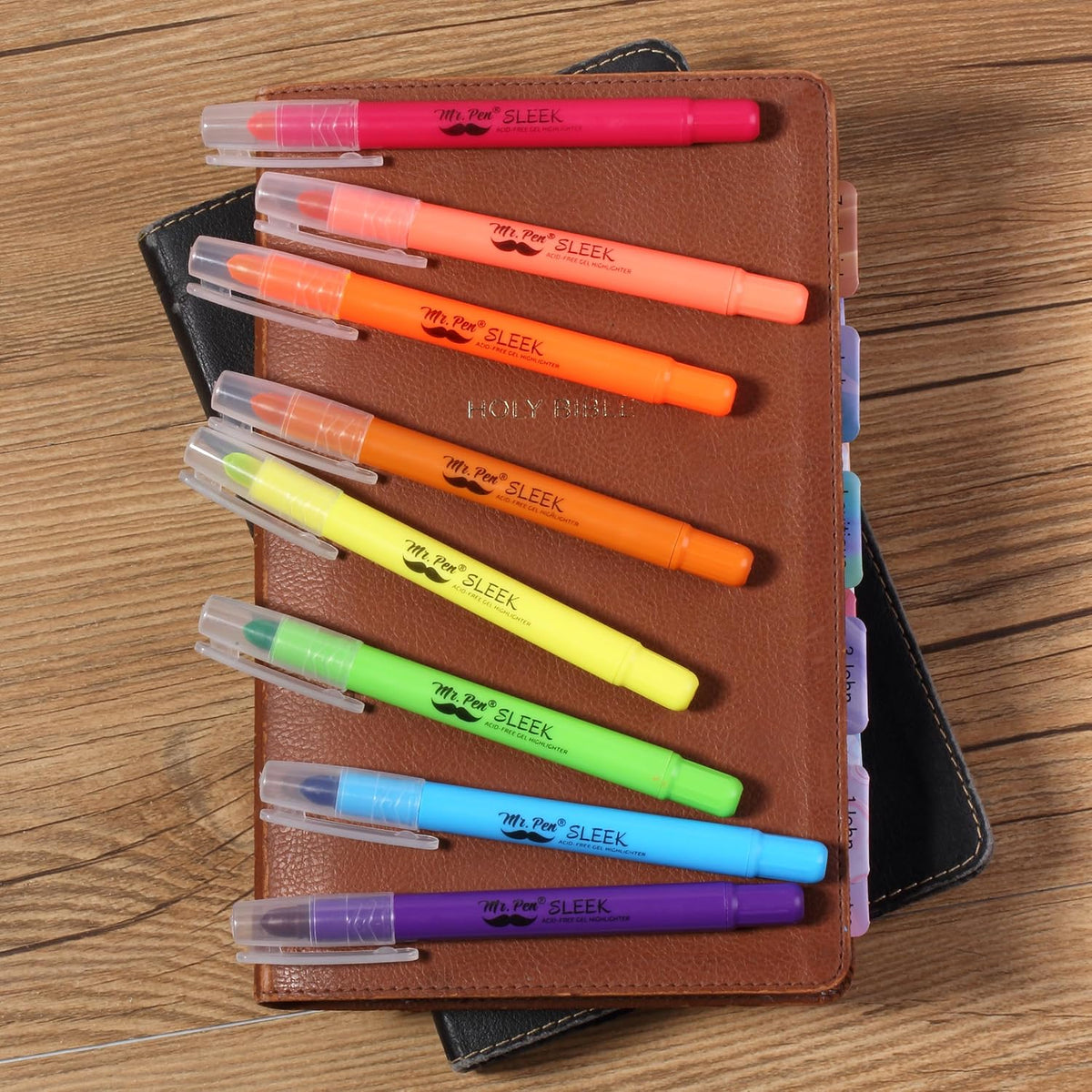 Mr. Pen- No Bleed Gel Highlighters, Vibrant Colors, 8 Pack
