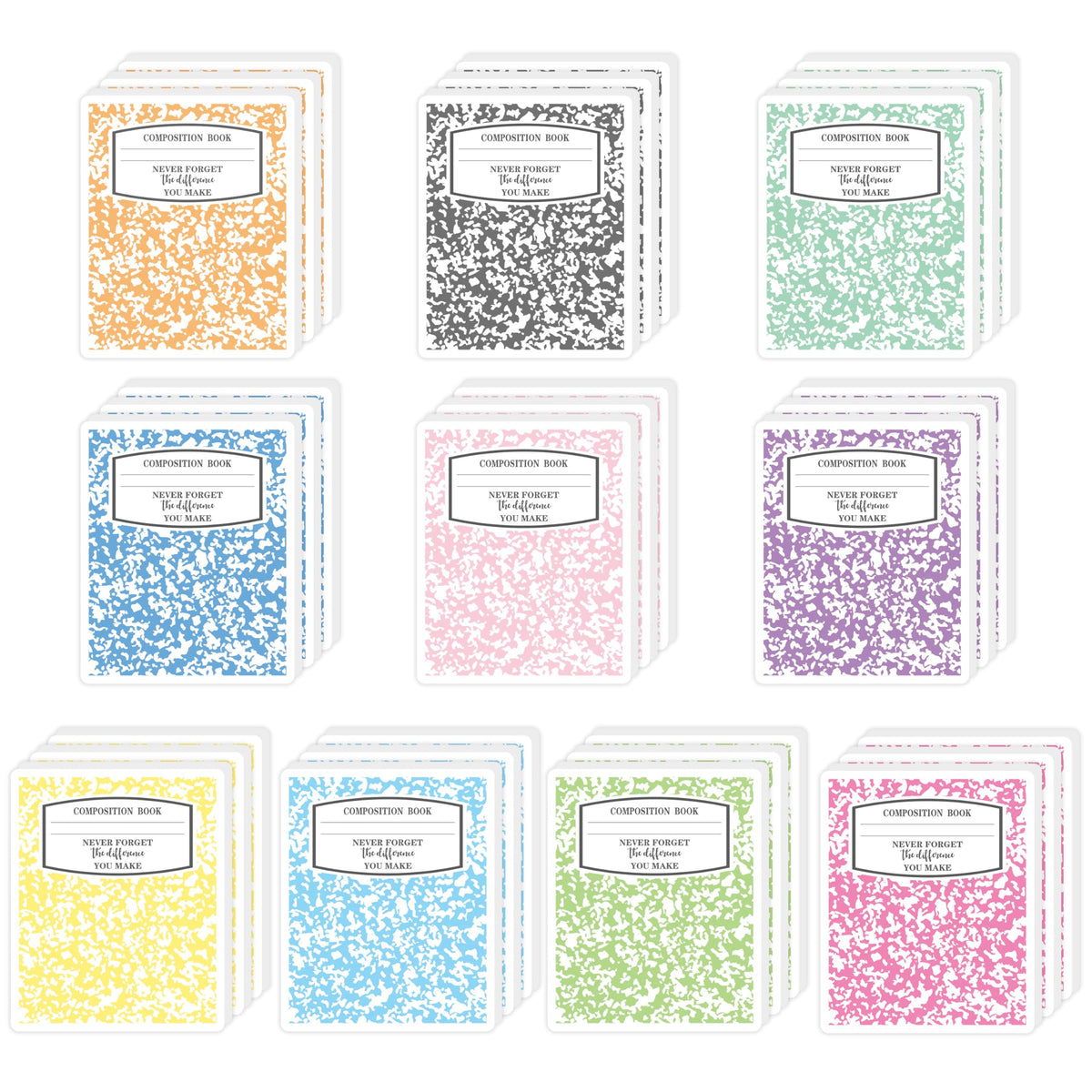 CJiangpo 30Pcs Marshmallow Funny Sticky Notes Pads Camping Party Favors