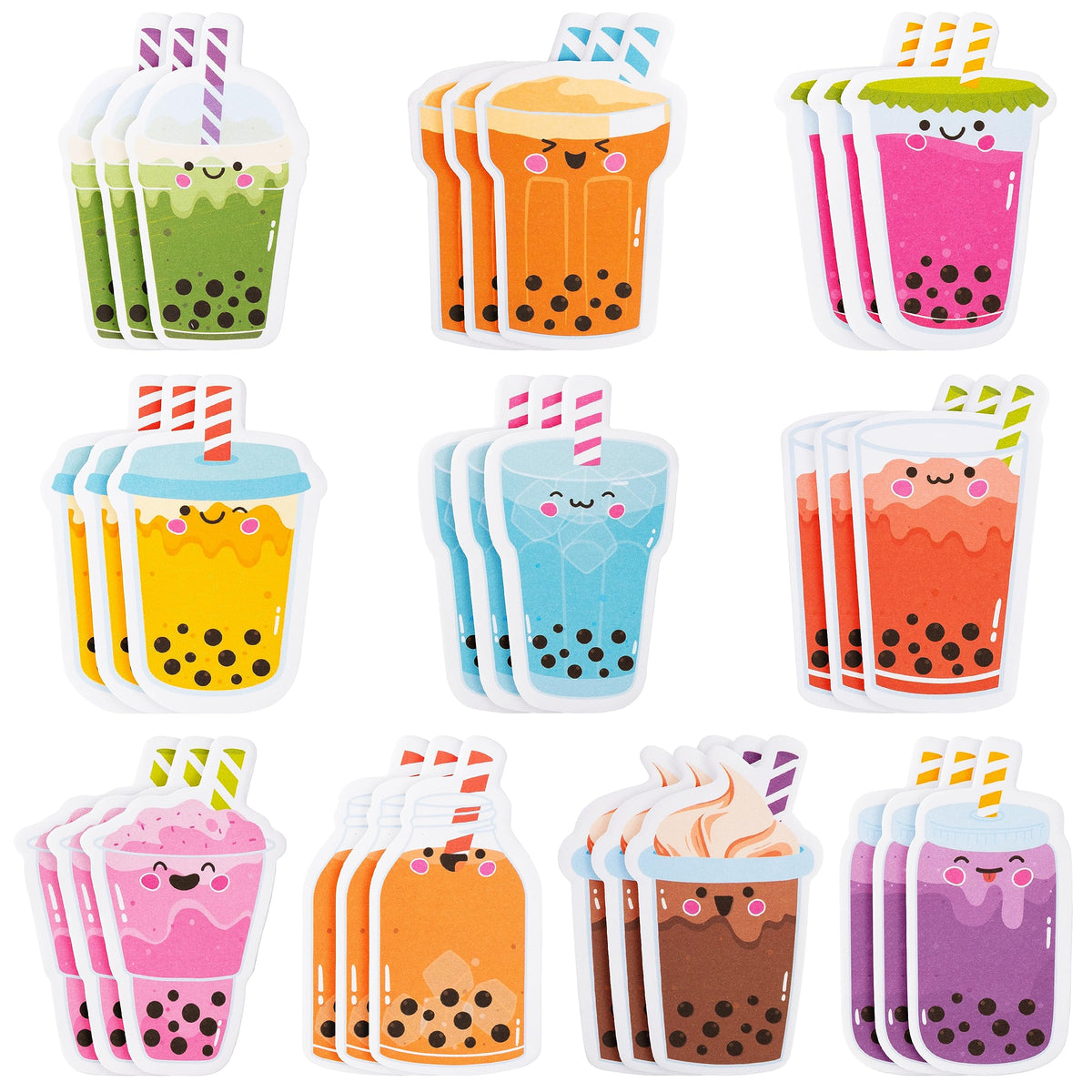 Xqumoi 30 Pack Ice Cream Sticky Notes Summer Office School Class Supplies
